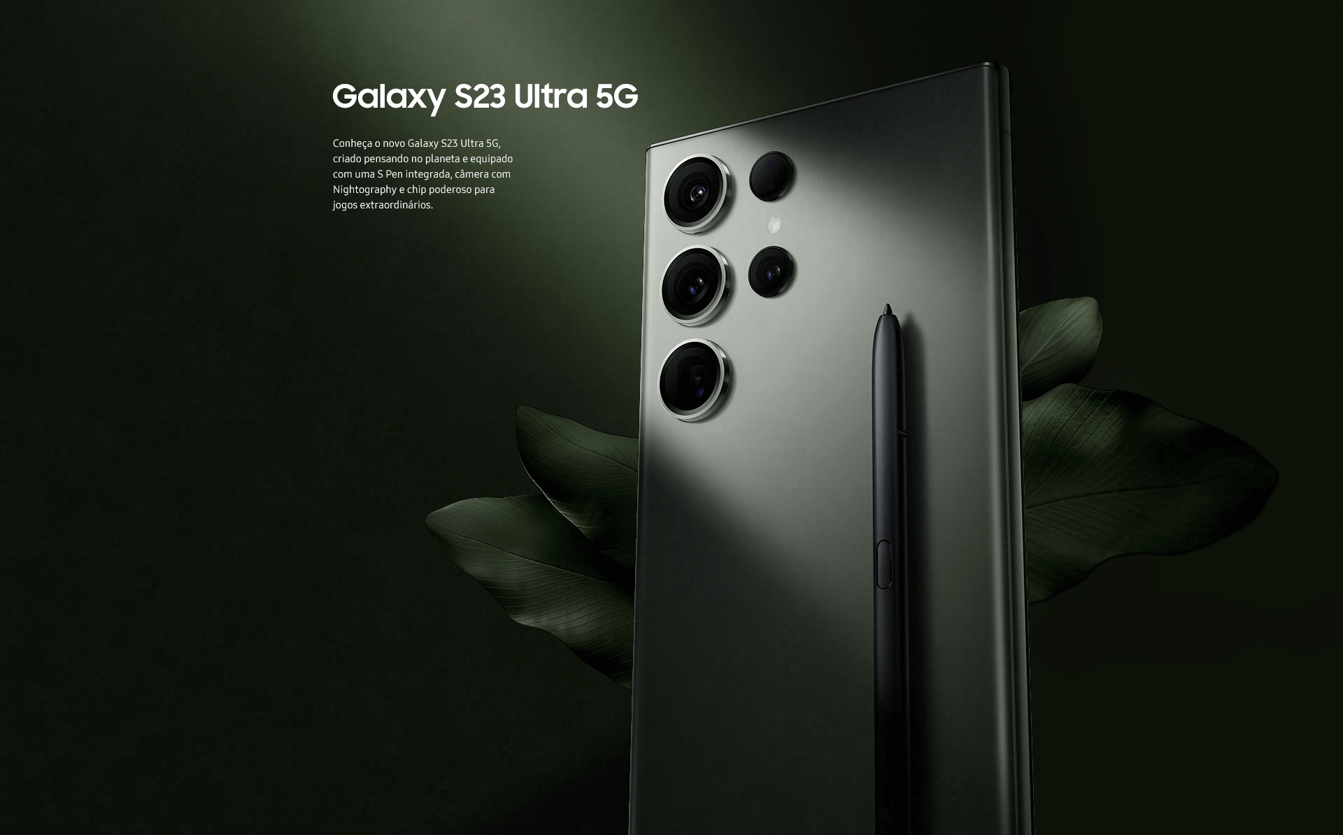 Celular Samsung Galaxy S23 Ultra 5G 256GB Preto | Loja Claro